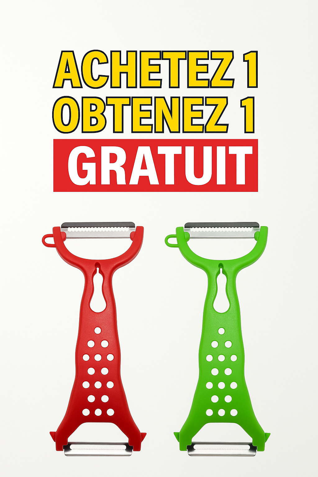 Éplucheur révolutionnaire Double Lame : Deux Fois Plus Vite, Zéro Effort !