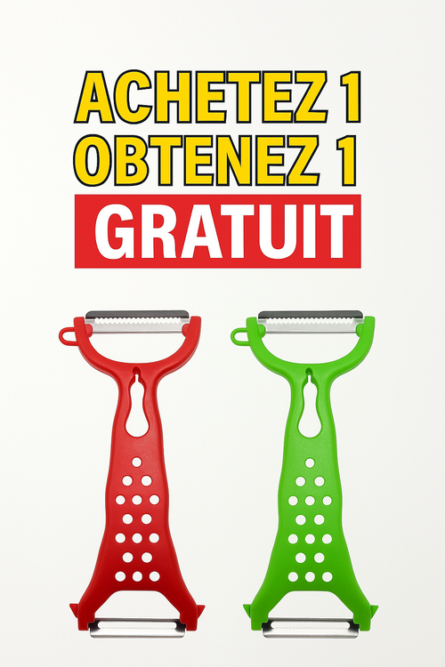 Éplucheur révolutionnaire Double Lame : Deux Fois Plus Vite, Zéro Effort !